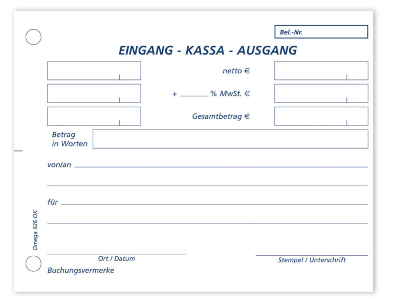 Kassa Ein und Ausgang Archive OMEGADruck